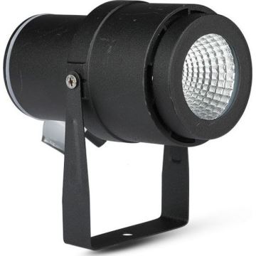 LED Vanjska lampa LED/12W/100-240V IP65 crna - zeleno svjetlo