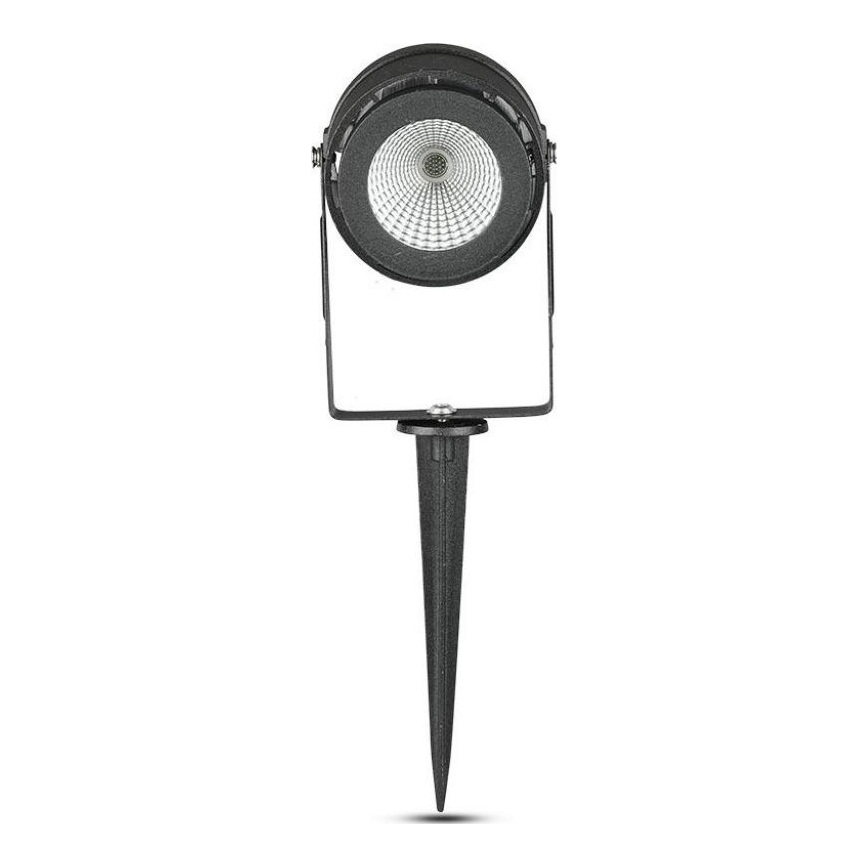 LED Vanjska lampa LED/12W/100-240V IP65 crna - zeleno svjetlo