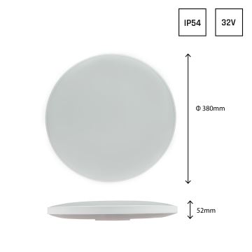 LED Vanjska stropna svjetiljka NYMPHEA LED/32W/230V IP54 4000K