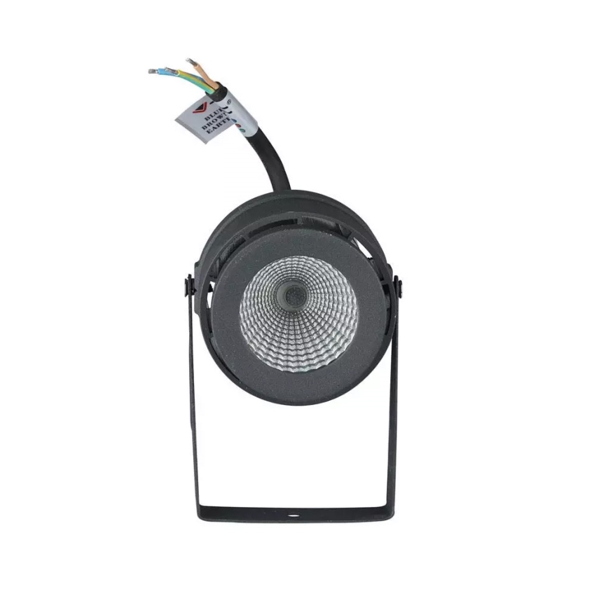 LED Vanjska svjetiljka LED/12W/100-240V IP65 siva - zeleno svjetlo