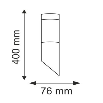 LED Vanjska svjetiljka LIVIA 1xE27/6W/230V IP44