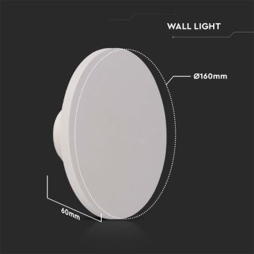 LED Vanjska zidna svjetiljka LED/12W/230V 4000K IP65 bijela