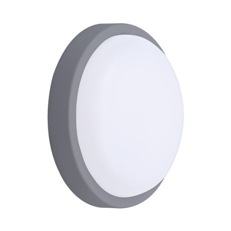 LED Vanjska zidna svjetiljka LED/13W/230V 4000K IP54 siva okrugli