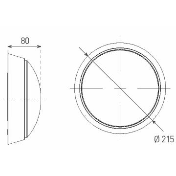 LED Vanjska zidna svjetiljka LED/14W/230V IP54 bijela