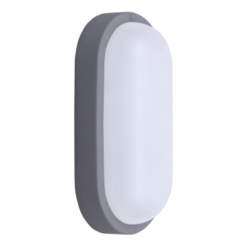 LED Vanjska zidna svjetiljka LED/20W/230V 4000K IP54 siva ovalno