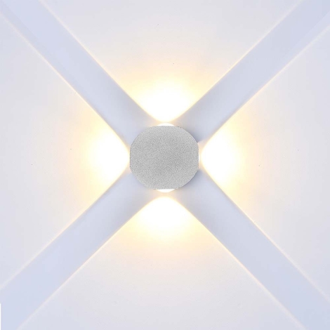 LED Vanjska zidna svjetiljka LED/4W/230V 3000K IP54 bijela