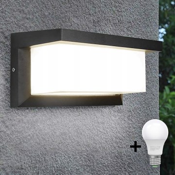 LED Vanjska zidna svjetiljka NEELY 1xE27/15W/230V 3000K IP54 antracit