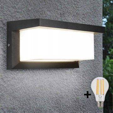 LED Vanjska zidna svjetiljka NEELY 1xE27/9W/230V 3000K IP54 antracit