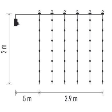 LED Vanjske božićne lampice 400xLED/8 funkcija 7,9 m IP44 topla bijela