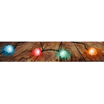 LED Vanjske Božićne lampice 40xLED/15m IP44 multicolor