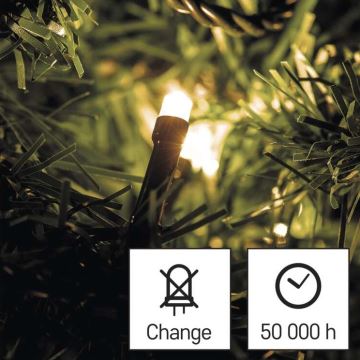 LED Vanjski Božićni lanac 120xLED/8,9m IP44 topla bijela