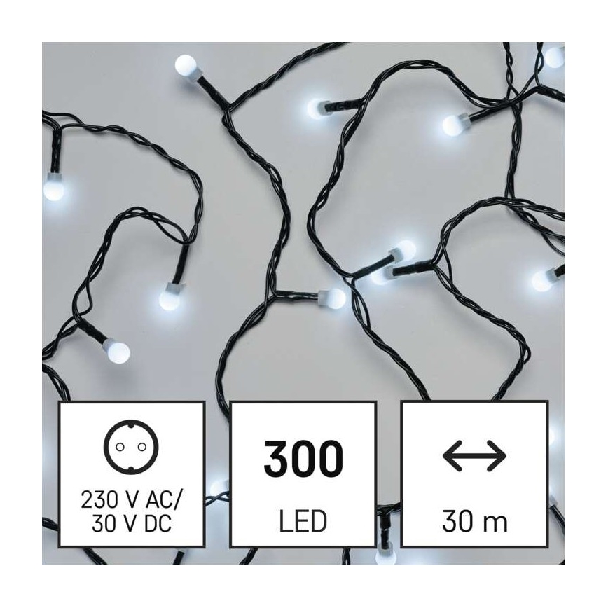 LED Vanjski Božićni lanac 300xLED/35m IP44 hladna bijela