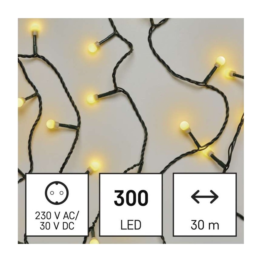 LED Vanjski Božićni lanac 300xLED/35m IP44 topla bijela