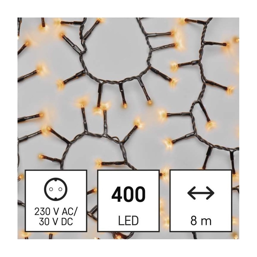 LED Vanjski Božićni lanac 400xLED/13m IP44 vintage