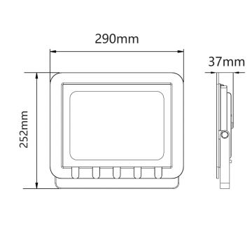 LED Vanjski reflektor LED/100W/230V 6500K IP65