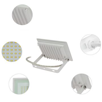 LED Vanjski reflektor NOCTIS LUX 3 LED/30W/230V 4000K IP65 bijela