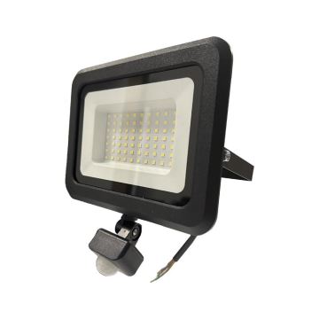 LED Vanjski reflektor sa senzorom LED/50W/230V 4000K IP44 crna