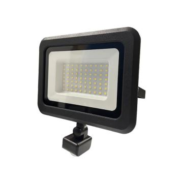 LED Vanjski reflektor sa senzorom LED/50W/230V 4000K IP44 crna