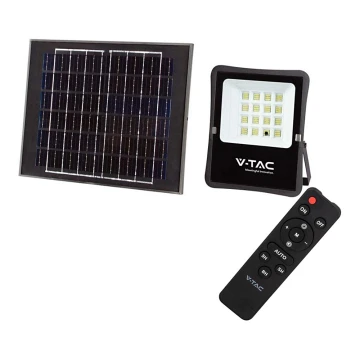 LED Vanjski solarni reflektor LED/12W/3,2V 4000K IP65 + daljinski upravljač