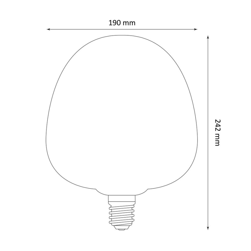 LED Žarulja DECO VINTAGE S190 E27/4W/230V 1800K