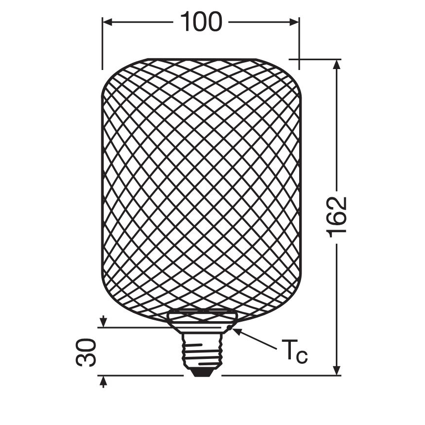 LED Žarulja DECOR FLAT E27/3,5W/230V 2700K crna - Osram