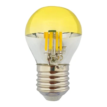 LED Žarulja DECOR MIRROR P45 E27/5W/230V zlatna