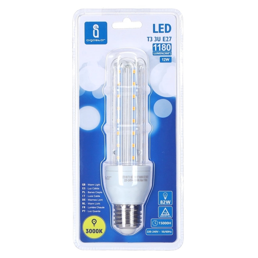 LED Žarulja E27/12W/230V 3000K - Aigostar