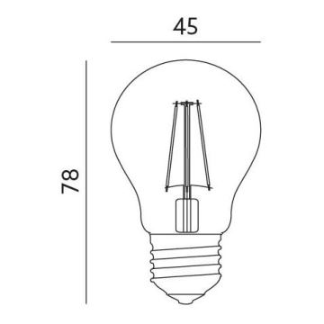 LED žarulja E27/4W/230V 3000K