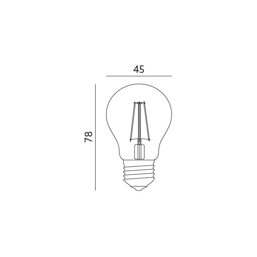 LED žarulja E27/4W/230V 3000K