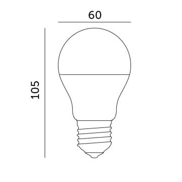 LED Žarulja E27/8,5W/230V 3000K