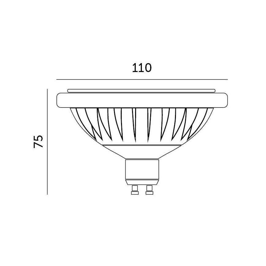 LED Žarulja ES111 GU10/15W/230V 4000K