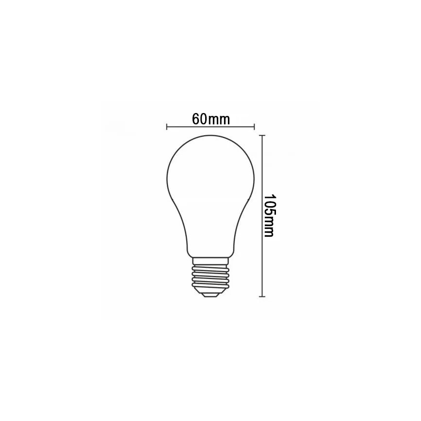 LED Žarulja FILAMENT A60 E27/8W/230V 4000K