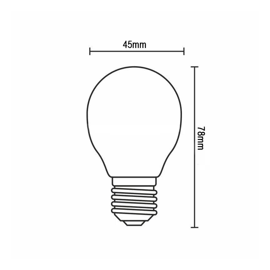 LED Žarulja FILAMENT G45 E14/4W/230V 3000K