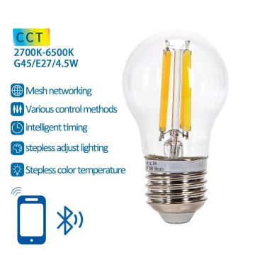 LED Žarulja FILAMENT G45 E27/4,5W/230V 2700-6500K - Aigostar