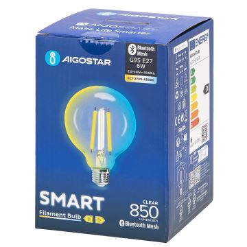 LED Žarulja FILAMENT G95 E27/6W/230V 2700-6500K - Aigostar