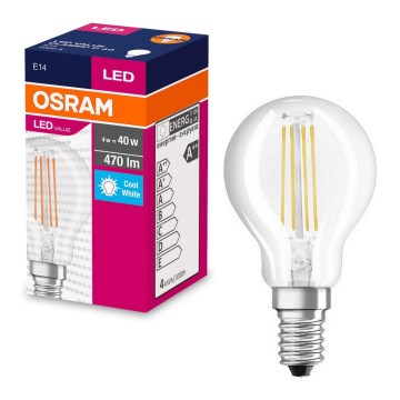 LED Žarulja FILAMENT P40 E14/4W/230V 4000K - Osram