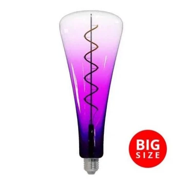 LED Žarulja FILAMENT SHAPE T110 E27/5W/230V 1800K ljubičasta