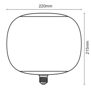 LED Žarulja FILAMENT SMOKE T220 E27/4W/230V 1800K