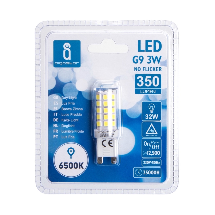 LED Žarulja G9/3W/230V 6500K - Aigostar