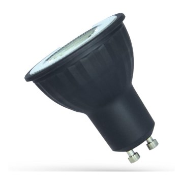 LED Žarulja GU10/6W/230V 4000K crna