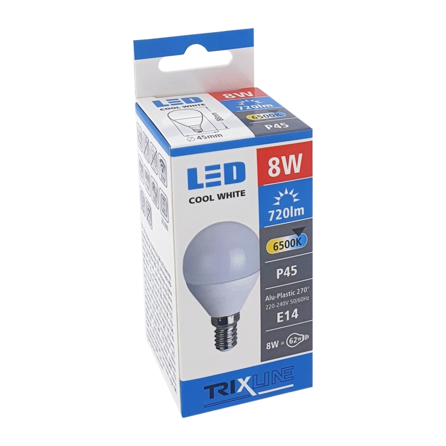 LED Žarulja P45 E14/8W/230V 6500K