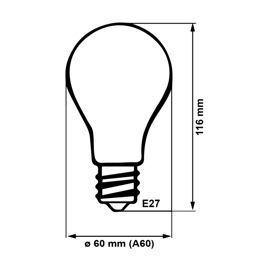 LED Žarulja PALLADIUM E27/12W/230V 2700K