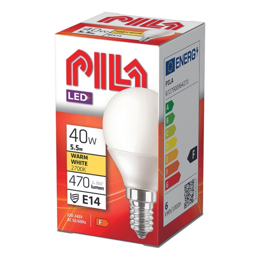 LED Žarulja Philips Pila P45 E14/5,5W/230V 2700K