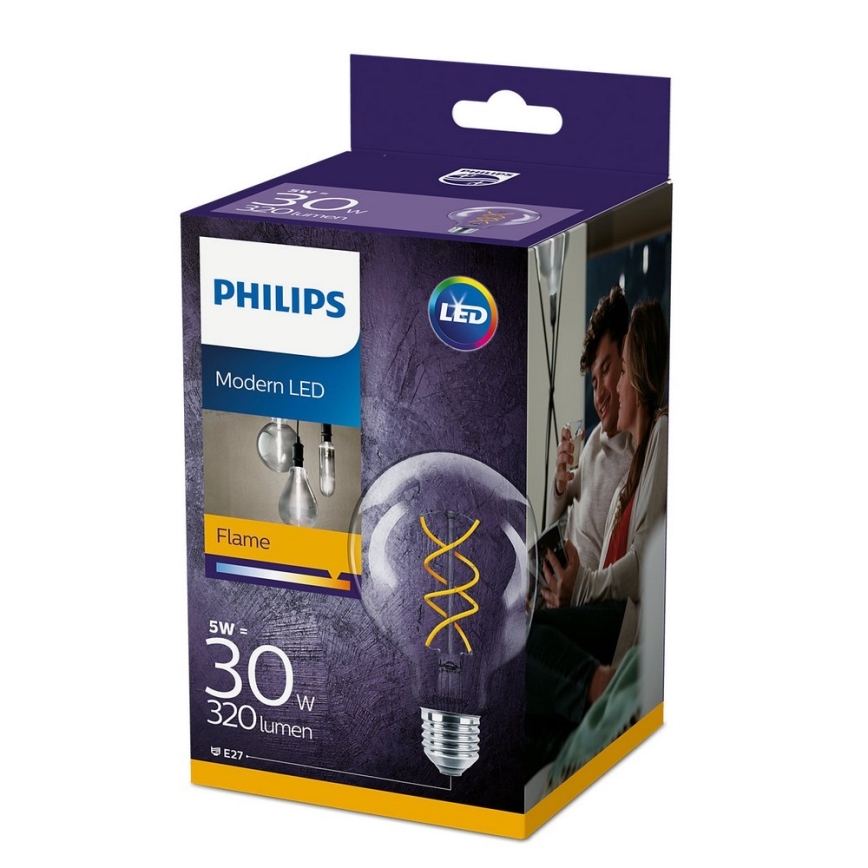 LED Žarulja Philips VINTAGE G95 E27/5W/230V 2200K