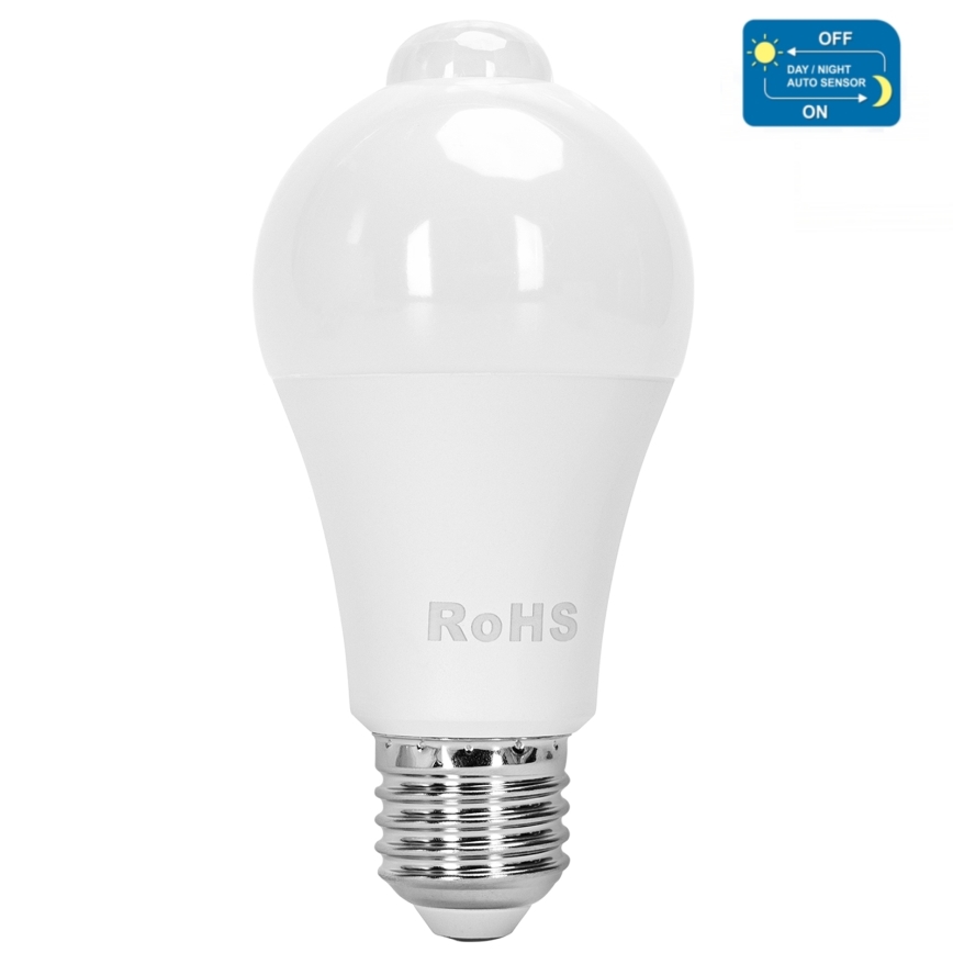 LED Žarulja sa senzorom za pokret i dan/noć A60 E27/12W/230V 3000K - Aigostar