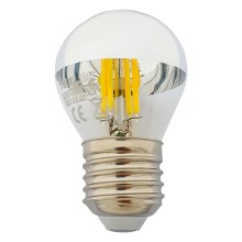 LED Žarulja sa zrcalnom kalotom DECOR MIRROR P45 E27/5W/230V 4200K srebrna