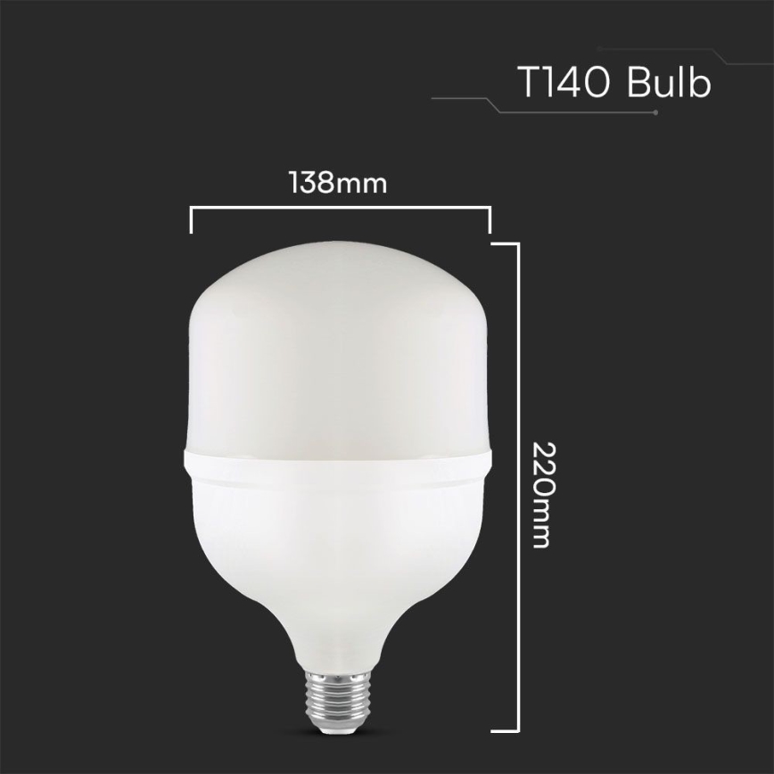LED Žarulja T140 E40 E27/50W/230V 4000K