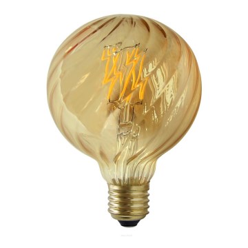 LED Žarulja VINTAGE AMBER G95 E27/4W/230V 2700K