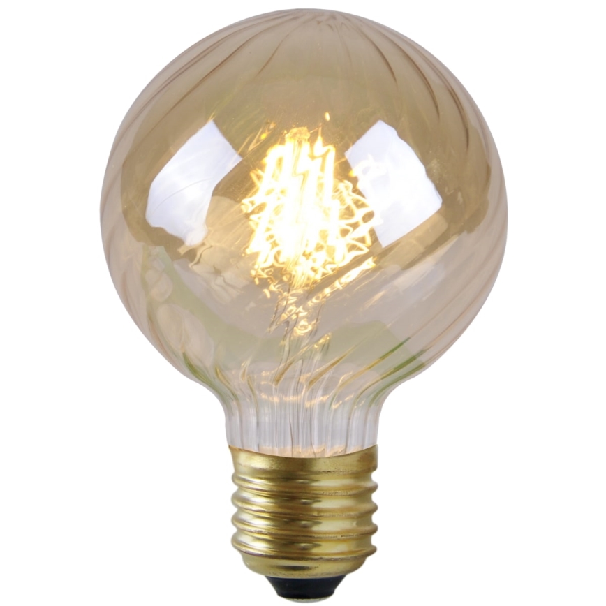 LED Žarulja VINTAGE AMBER G95 E27/4W/230V 2700K