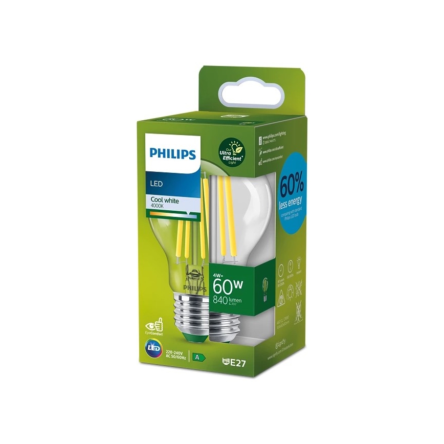 LED Žarulja VINTAGE Philips A60 E27/4W/230V 4000K